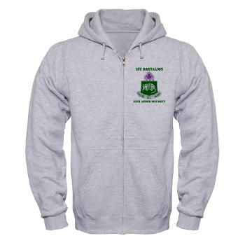 1B35AR - A01 - 03 - DUI - 1st Bn - 35th Armor Regt with Text Zip Hoodie - Click Image to Close