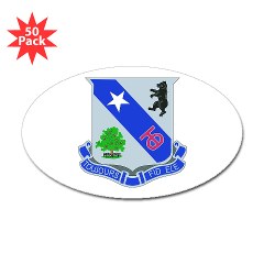 1B360R - M01 - 01 - DUI - 1st Bn - 360th Infantry Regt - Sticker (Oval 50 pk) - Click Image to Close