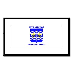 1B306R - M01 - 1st Bn - 360th Regt with Text Small Framed Print - Click Image to Close