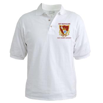 1B361R - A01 - 04 - DUI - 1st Bn - 361st Engineer Regt with text - Golf Shirt - Click Image to Close