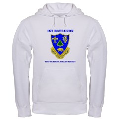 1B362R - A01 - 03 - DUI - 1st Bn - 362nd ADA Regt with Text - Hooded Sweatshirt - Click Image to Close