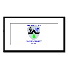1B364R - M01 - 02 - DUI - 1st Battalion - 364th Regiment CS/ CSS with Text - Small Framed Print