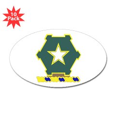1B36IR - M01 - 01 - DUI - 1st Battalion - 36th Infantry Regiment Sticker (Oval 10 pk)