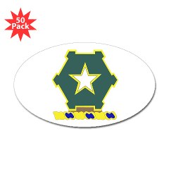 1B36IR - M01 - 01 - DUI - 1st Battalion - 36th Infantry Regiment Sticker (Oval 50 pk)