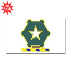 1B36IR - M01 - 01 - DUI - 1st Battalion - 36th Infantry Regiment Sticker (Rectangle 10 pk)