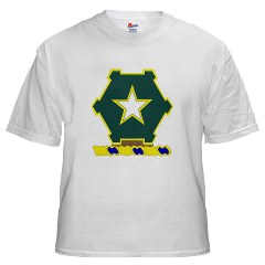 1B36IR - A01 - 04 - DUI - 1st Battalion - 36th Infantry Regiment White T-Shirt