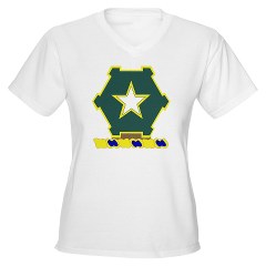 1B36IR - A01 - 04 - DUI - 1st Battalion - 36th Infantry Regiment Women's V-Neck T-Shirt