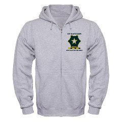 1B36IR - A01 - 03 - DUI - 1st Battalion - 36th Infantry Regiment with Text Zip Hoodie