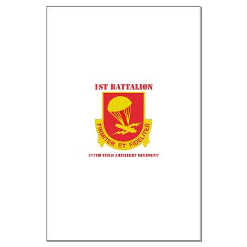 1B377FAR - M01 - 02 - DUI - 1st Bn - 377th FA Regt with Text Large Poster