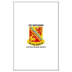 1B37FAR - M01 - 02 - DUI - 1st Bn - 37th FA Regt with Text - Large Poster