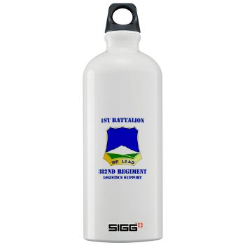 1B382RLSB - M01 - 03 - DUI - 1st Battalion - 382nd Regiment (LSB) with Text - Sigg Water Bottle 1.0L - Click Image to Close