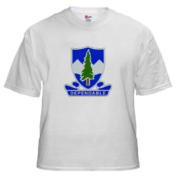 1B383RCSCSS - A01 - 04 -DUI - 1st Battalion - 383rd Regiment (CS/CSS) - White T-Shirt