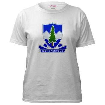 1B383RCSCSS - A01 - 04 -DUI - 1st Battalion - 383rd Regiment (CS/CSS) - Women's T-Shirt