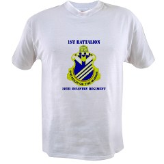 1B38IR - A01 - 04 - DUI - 1st Bn - 38th Infantry Regt with Text - Value T-shirt - Click Image to Close