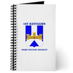 1B393IR - M01 - 02 - DUI - 1st Battalion - 393rd Infantry Regiment with Text Journal