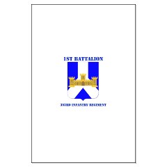 1B393IR - M01 - 02 - DUI - 1st Battalion - 393rd Infantry Regiment with Text Large Poster