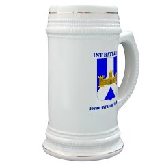 1B393IR - M01 - 03 - DUI - 1st Battalion - 393rd Infantry Regiment with Text Stein - Click Image to Close