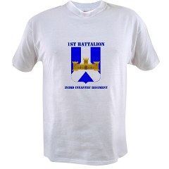 1B393IR - A01 - 04 - DUI - 1st Battalion - 393rd Infantry Regiment with Text Value T-Shirt