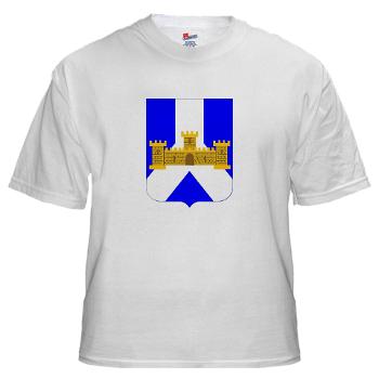 1B393RI - A01 - 04 - DUI - 1st Battalion - 393rd Infantry Regiment - White T-Shirt