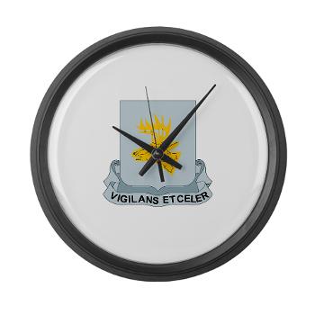 1B395ER - M01 - 03 - DUI - 1st Bn - 395th Engineer Regt With text - Large Wall Clock