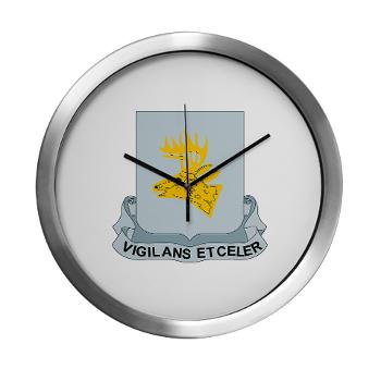 1B395ER - M01 - 03 - DUI - 1st Bn - 395th Engineer Regt With text - Modern Wall Clock - Click Image to Close