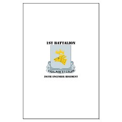 1B395RLS - M01 - 02 - DUI - 1st Bn - 395th Engineer Regt with Text - Large Poster