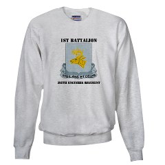 1B395RLS - A01 - 03 - DUI - 1st Bn - 395th Engineer Regt with Text - Sweatshirt - Click Image to Close