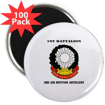 1B3ADA - M01 - 01 - 1st Battalion, 3rd Air Defense Artillery with Text - 2.25" Magnet (100 pack)104.99