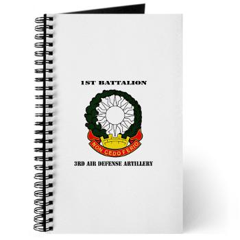 1B3ADA - M01 - 02 - 1st Battalion, 3rd Air Defense Artillery with Text - Journal