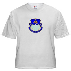 1B411R - A01 - 04 - DUI - 1st Battalion, 411th Regiment (Logistics Support) - White T-Shirt