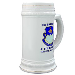 1B411R - M01 - 03 - DUI - 1st Battalion - 411th Regiment (LS) with Text Stein - Click Image to Close