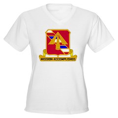 1B41FAR - A01 - 04 - DUI - 1st Bn - 41st FA Regt - Women's V-Neck T-Shirt