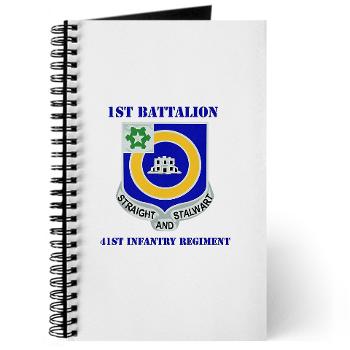 1B41IR - A01 - 02 - DUI - 1st Bn - 41st Infantry Regt with Text - Journal