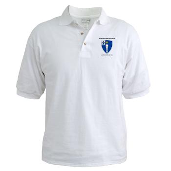 1B46IR - A01 - 04 - DUI - 1st Battalion - 46th Infantry Regiment wih Text - Golf Shirt