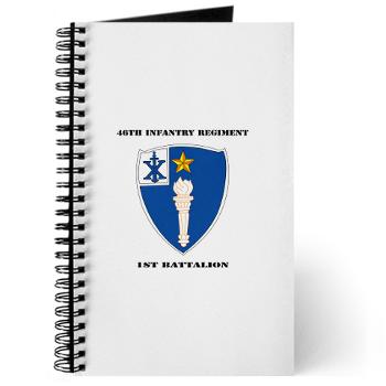 1B46IR - M01 - 02 - DUI - 1st Battalion - 46th Infantry Regiment wih Text - Journal