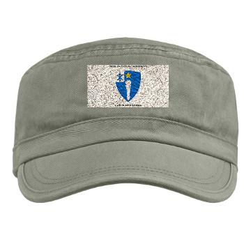 1B46IR - A01 - 01 - DUI - 1st Battalion - 46th Infantry Regiment wih Text - Military Cap