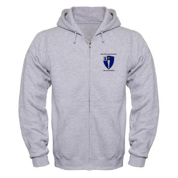 1B46IR - A01 - 03 - DUI - 1st Battalion - 46th Infantry Regiment wih Text - Zip Hoodie - Click Image to Close