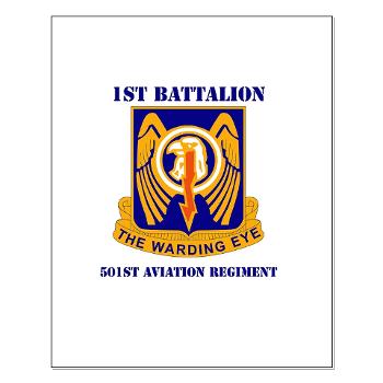 1B501AR - M01 - 02 - DUI - 1st Bn - 501st Avn Regt with Text - Small Poster - Click Image to Close