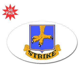 1B502IR - M01 - 01 - DUI - 1st Battalion - 502nd Infantry Regiment - Sticker (Oval 50 pk) - Click Image to Close