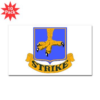 1B502IR - M01 - 01 - DUI - 1st Battalion - 502nd Infantry Regiment - Sticker (Rectangle 10 pk)