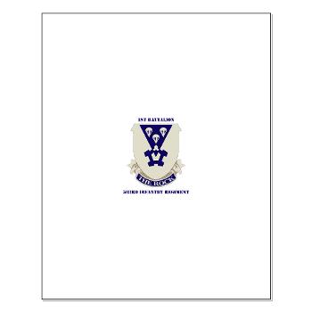 1B503IR - M01 - 02 - DUI - 1st Battalion - 503rd Infantry Regiment with Text - Small Poster