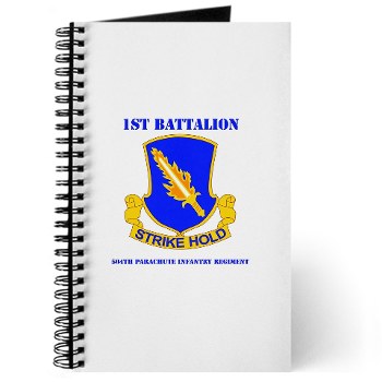 1B504PIR - M01 - 02 - DUI - 1st Bn - 504th Parachute Infantry Regt with Text - Journal