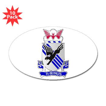 1B505PIR - M01 - 01 - DUI - 1st Battalion, 505th Parachute Infantry Regiment Sticker (Oval 10 pk)