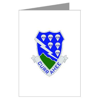 1B506IR - M01 - 02 - DUI - 1st Bn - 506th Infantry Regiment Greeting Cards (Pk of 10) - Click Image to Close