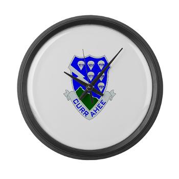 1B506IR - M01 - 03 - DUI - 1st Bn - 506th Infantry Regiment Large Wall Clock - Click Image to Close