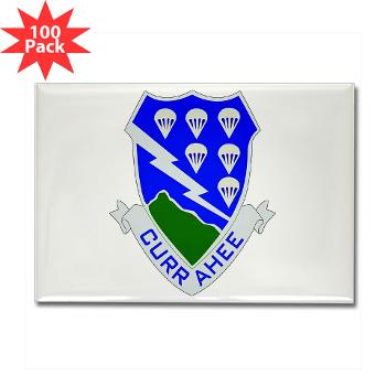 1B506IR - M01 - 01 - DUI - 1st Bn - 506th Infantry Regiment Rectangle Magnet (100 pack) - Click Image to Close