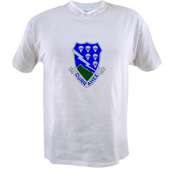 1B506IR - A01 - 04 - DUI - 1st Bn - 506th Infantry Regiment Value T-Shirt