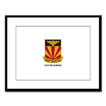 1B56AD - M01 - 02 - 1st BN 56th Air Defense with Text - Large Framed Print