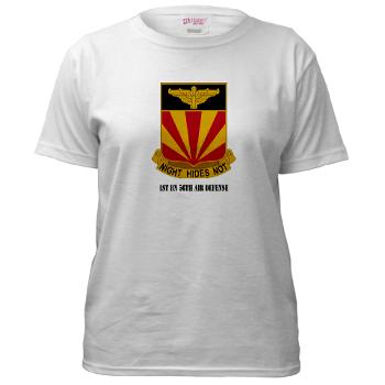 1B56AD - A01 - 04 - 1st BN 56th Air Defense with Text - Women's T-Shirt