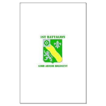 1B63AR - M01 - 02 - DUI - 1st Bn - 63rd Armor Regt with Text Large Poster - Click Image to Close